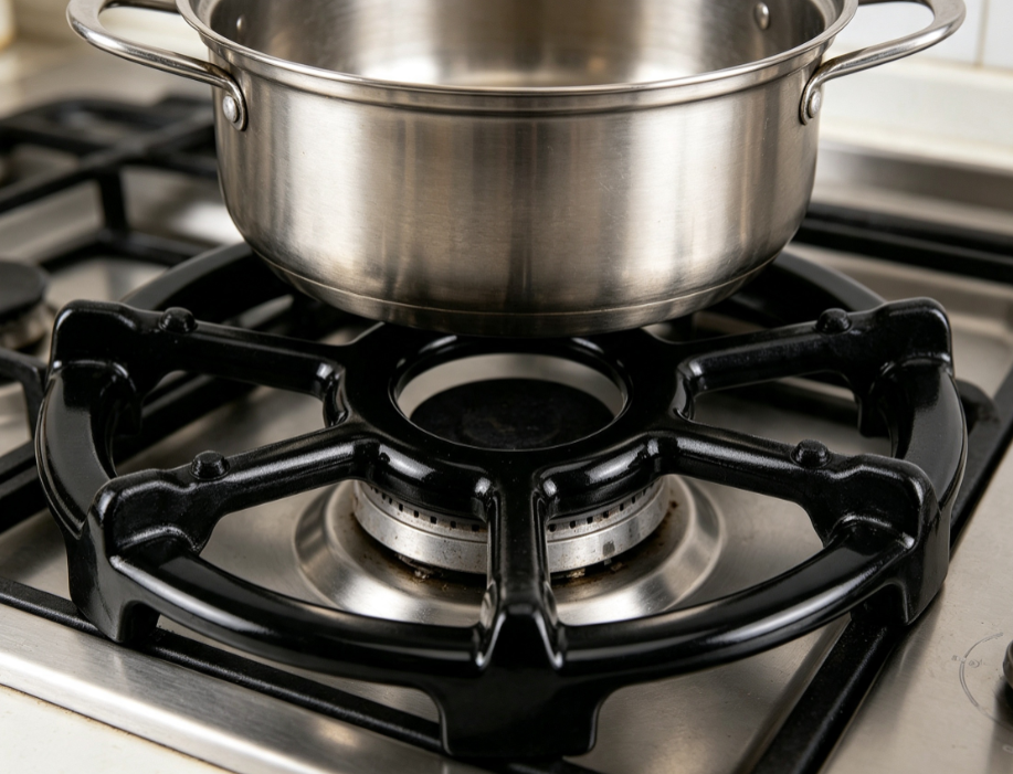 Support de brûleur de cuisinière, stable et anti‑glisse pour toutes vos casseroles
