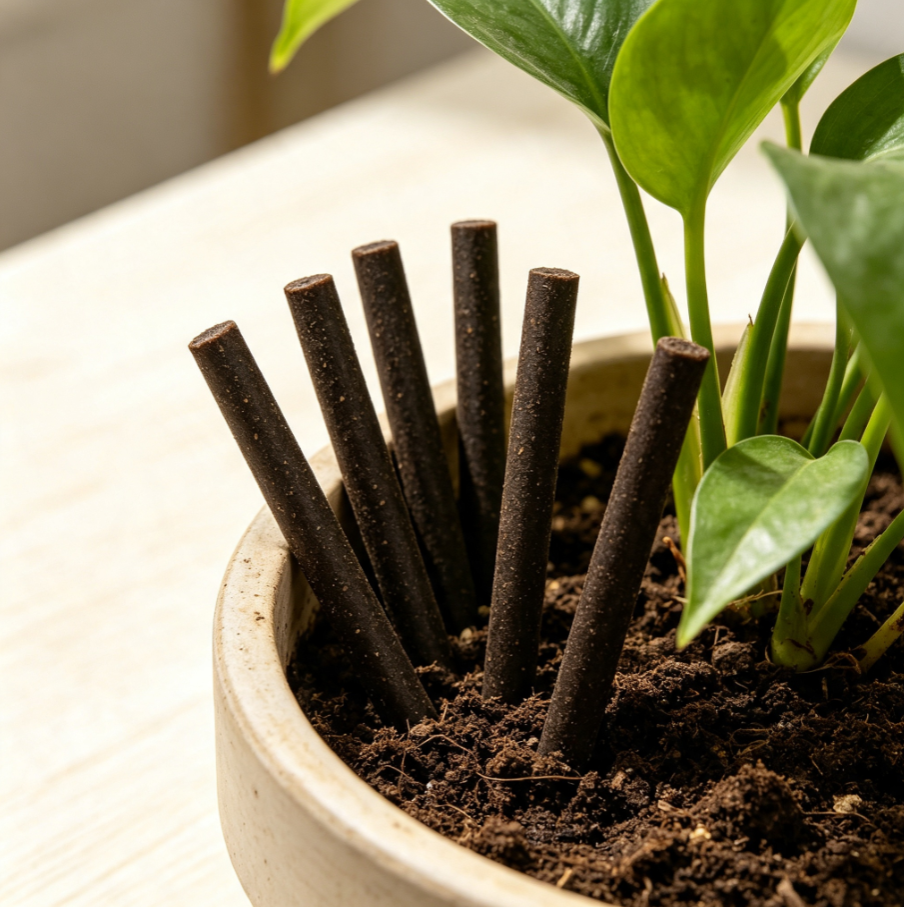 Bâtons d’Engrais Naturel au Digestat AVEL ENERGIES | Pour Plantes Vertes et Fleuries, Diffusion Lente 3 Mois